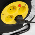 French 4 way extension cord reel customizable cable